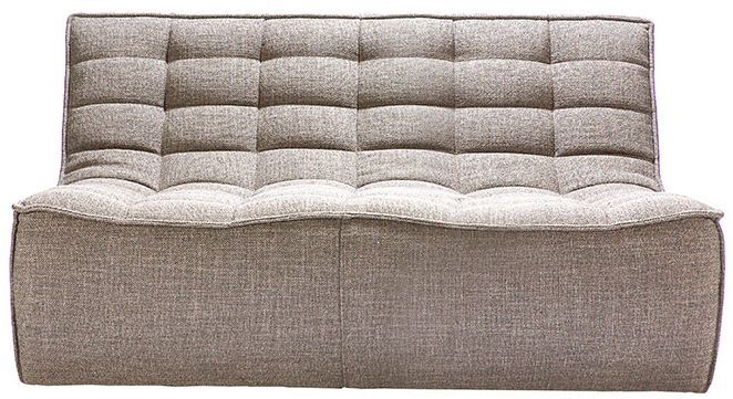 Ethnicraft N701 Beige 2 Seater Fabric Sofa