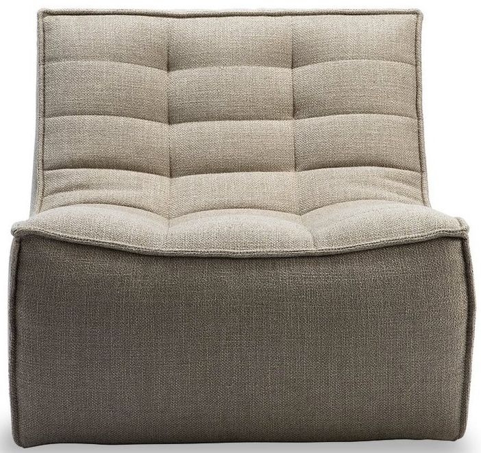 Ethnicraft N701 Beige 1 Seater Fabric Sofa