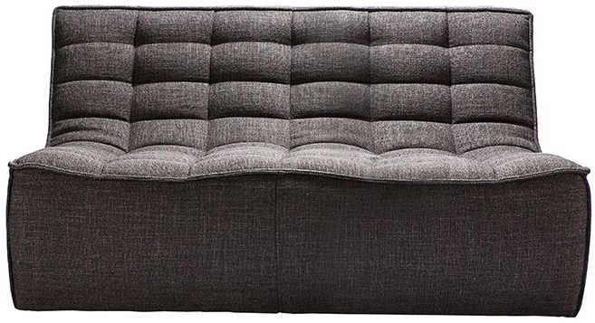Ethnicraft N701 Dark Grey 2 Seater Fabric Sofa