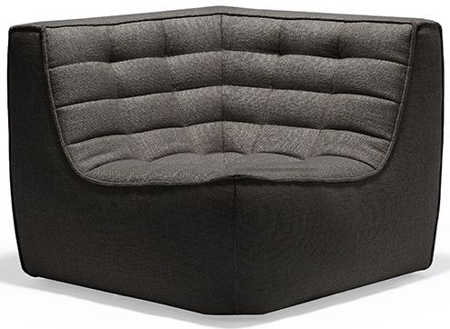 Ethnicraft N701 Dark Grey Corner Sofa