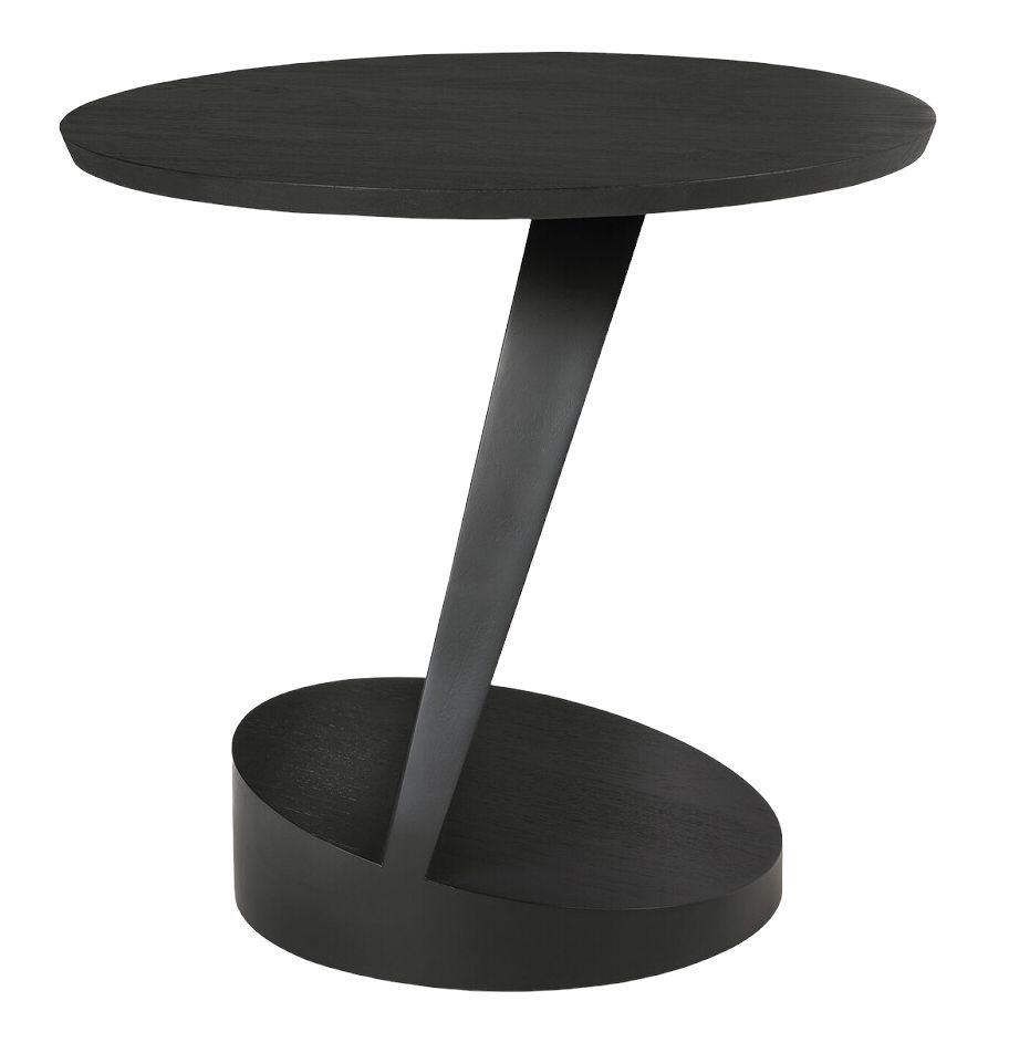 Ethnicraft Teak Oblic Black Side Table