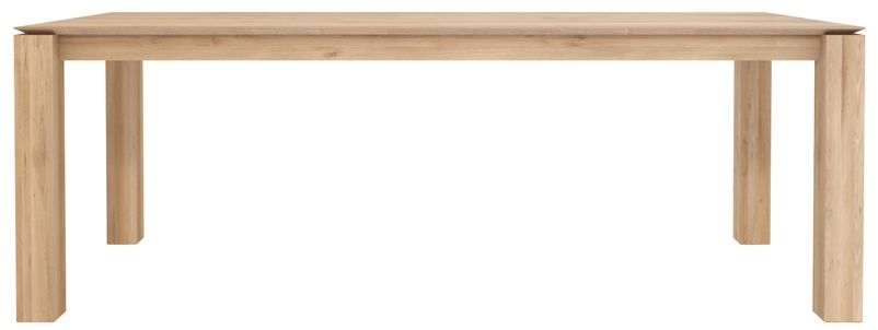 Slice Oak Rectangular Dining Table 220cm