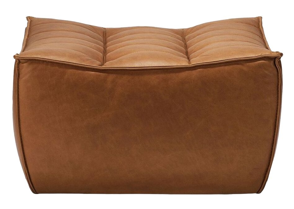 Ethnicraft N701 Old Saddle Sofa Footstool