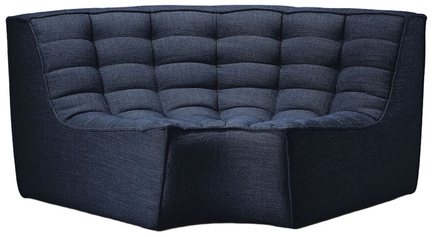 Ethnicraft N701 Graphite Round Corner Sofa