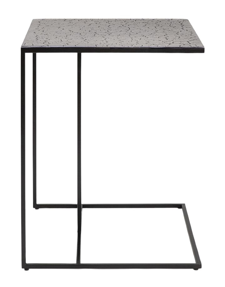 Ethnicraft Triptic Lava Taupe Metal Side Table