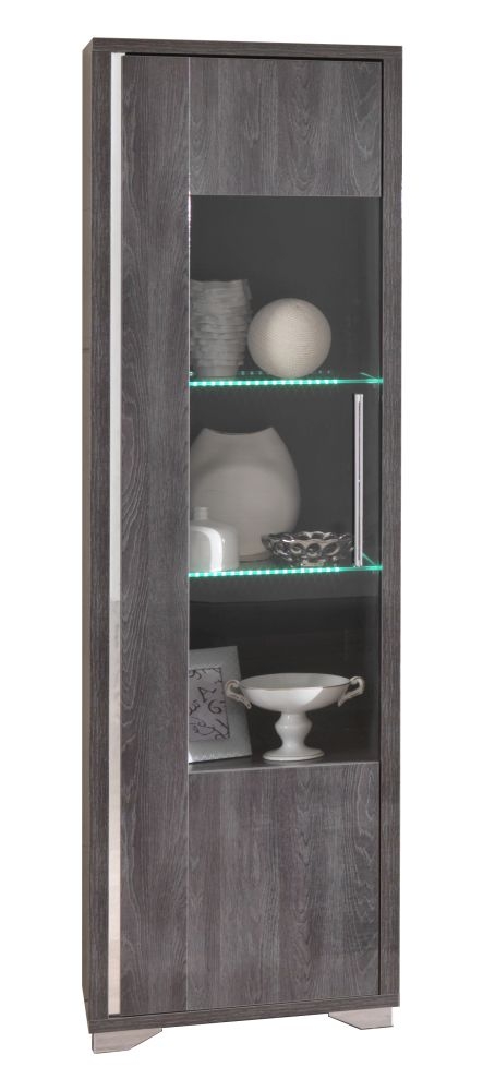 Armony Oak 1 Left Door Italian Cabinet With Led Light