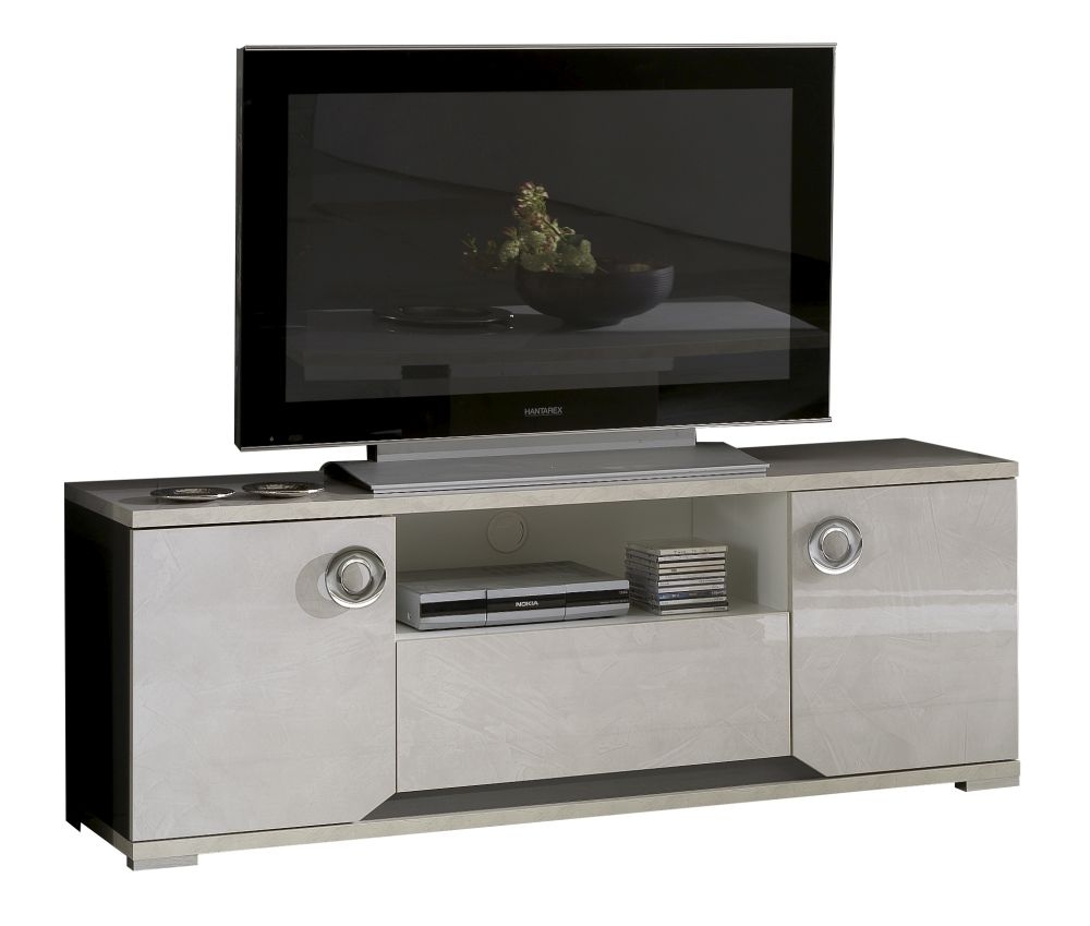 Mistral Grey Marble 2 Door Italian Tv Unit