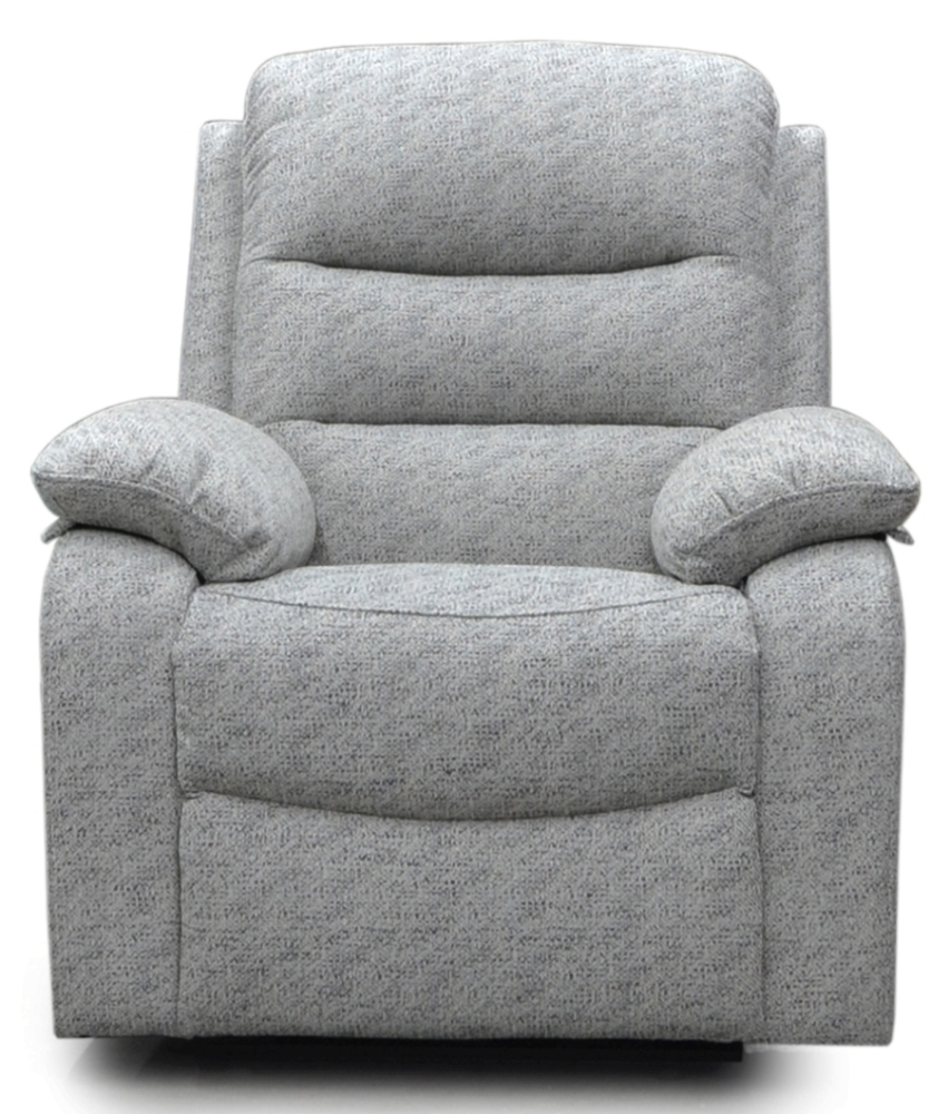 Como Grey Fabric Recliner Armchair