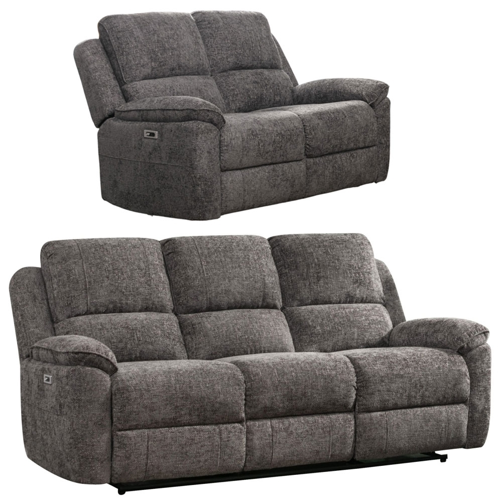 Danielle Ash Fabric 32 Seater Recliner Sofa Set