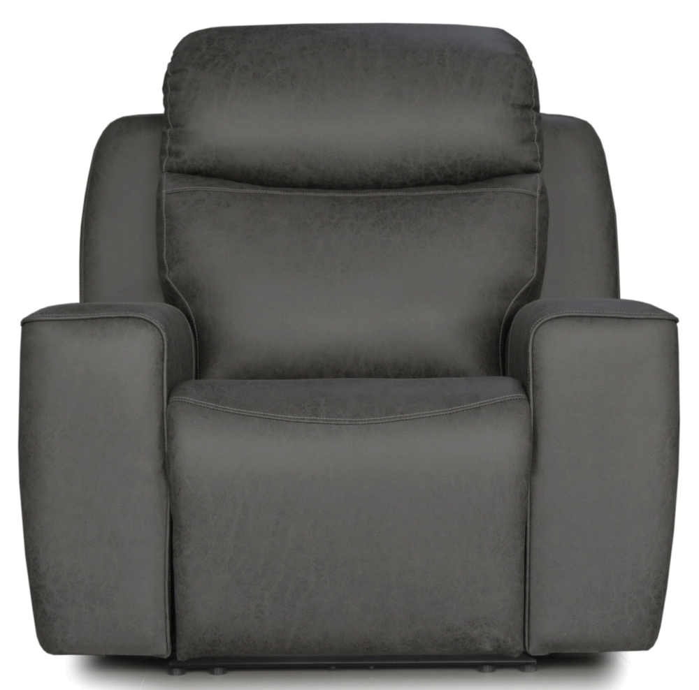 Rocco Dark Grey Fabric Recliner Armchair