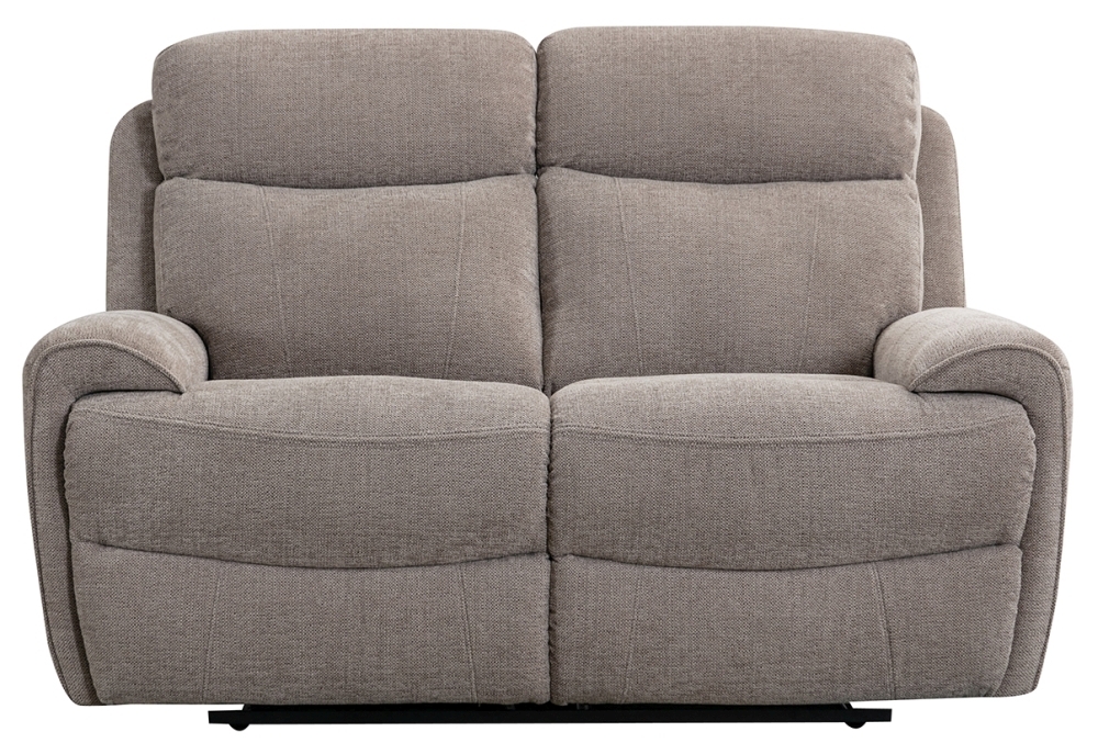 Sofia Oatmeal Fabric 2 Seater Recliner Sofa - CFS Furniture UK