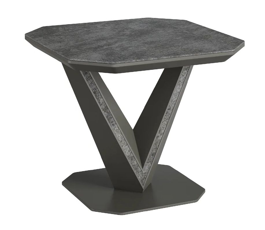 Bellagio Grey Ceramic Side Table