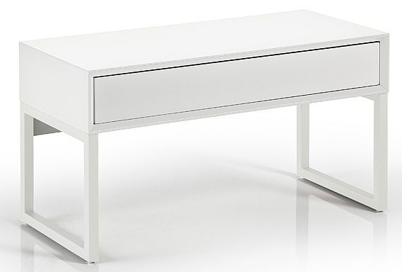 Cassi White Console Table