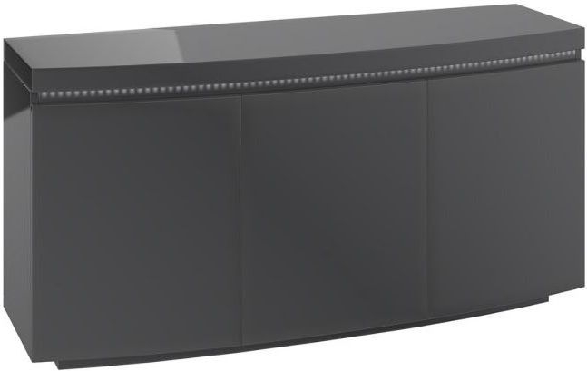 Florence Grey High Gloss 3 Door Sideboard With Led Light