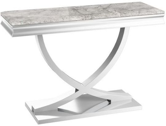 Maria Light Grey Marble Console Table