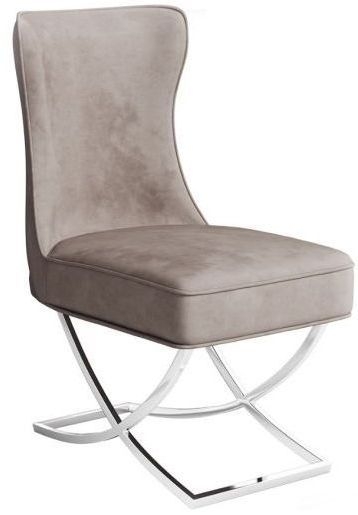 Maria Mink Velvet Dining Chair Sold In Pairs