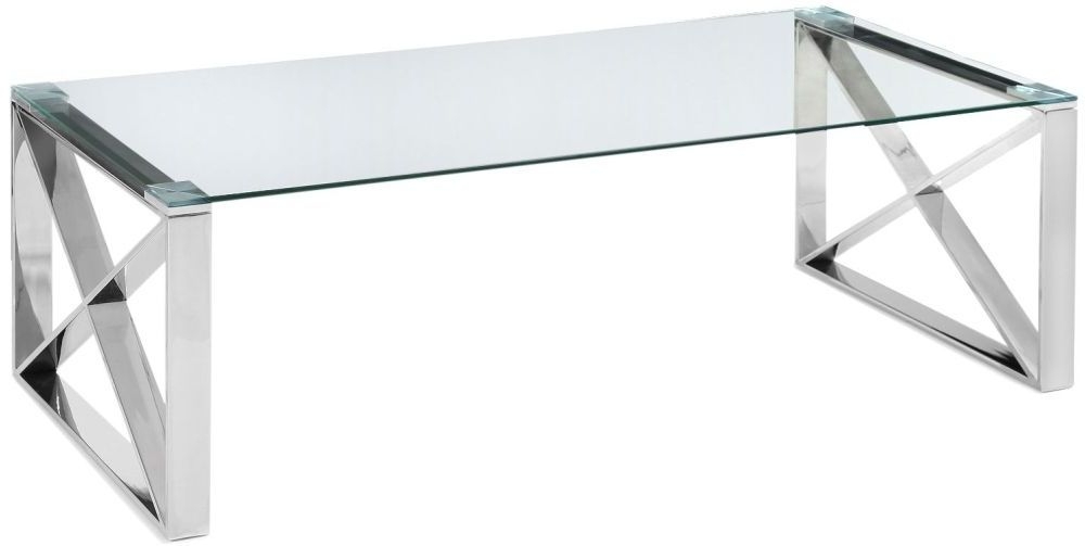 Maxi Coffee Table Glass And Chrome