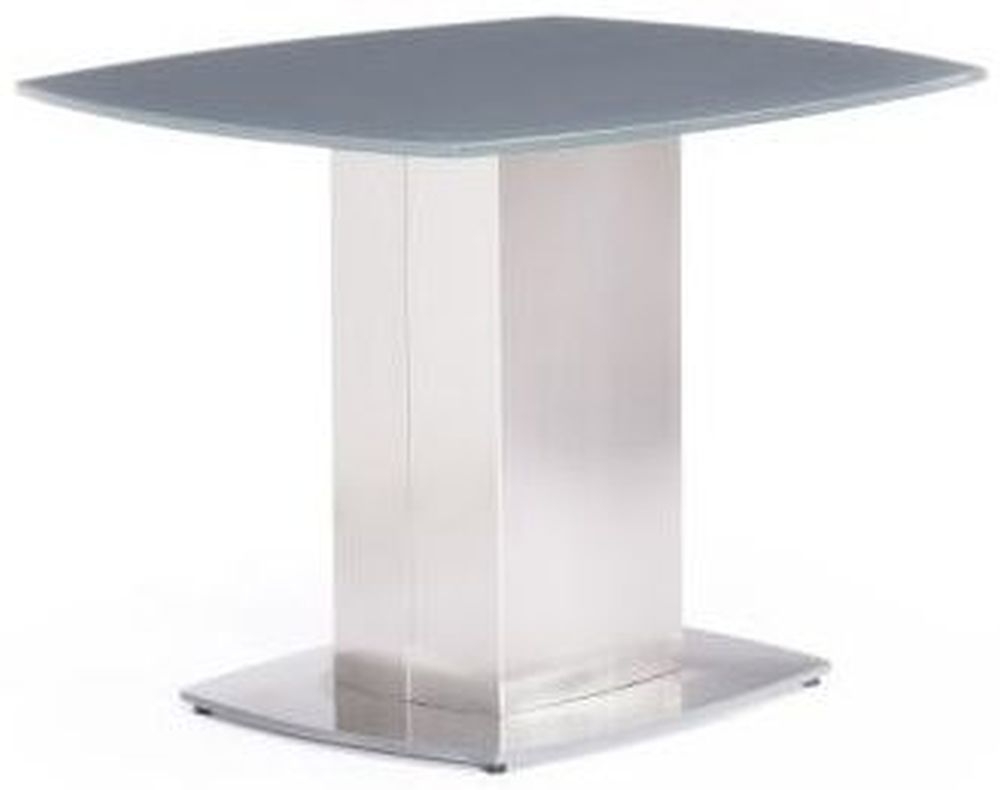 Olivia Grey Glass Side Table