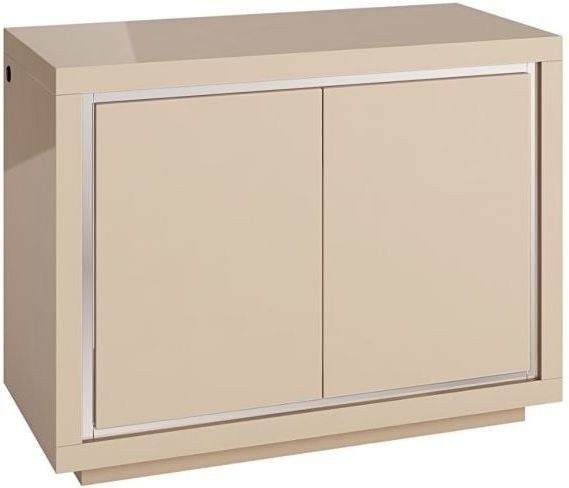 Sardinia Cream High Gloss 2 Door Sideboard With Led Light