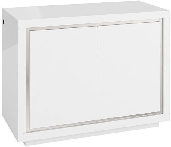 Sardinia White High Gloss 2 Door Sideboard With Led Light