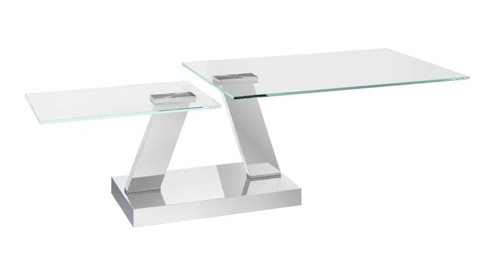 Sparta Coffee Table Glass And Chrome