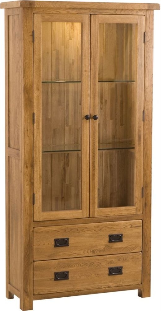 Originals Rustic Oak Display Cabinet