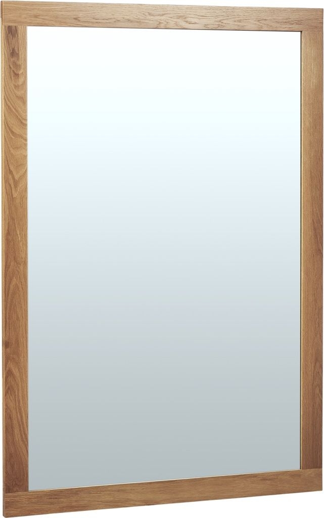 Shaker Oak Rectangular Wall Mirror 130cm X 90cm