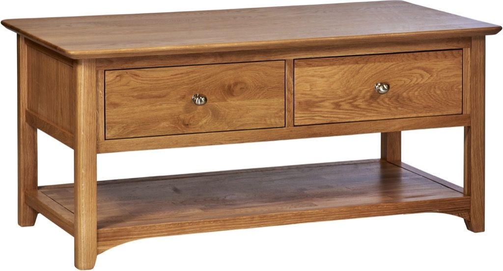 Shaker Oak Storage Coffee Table