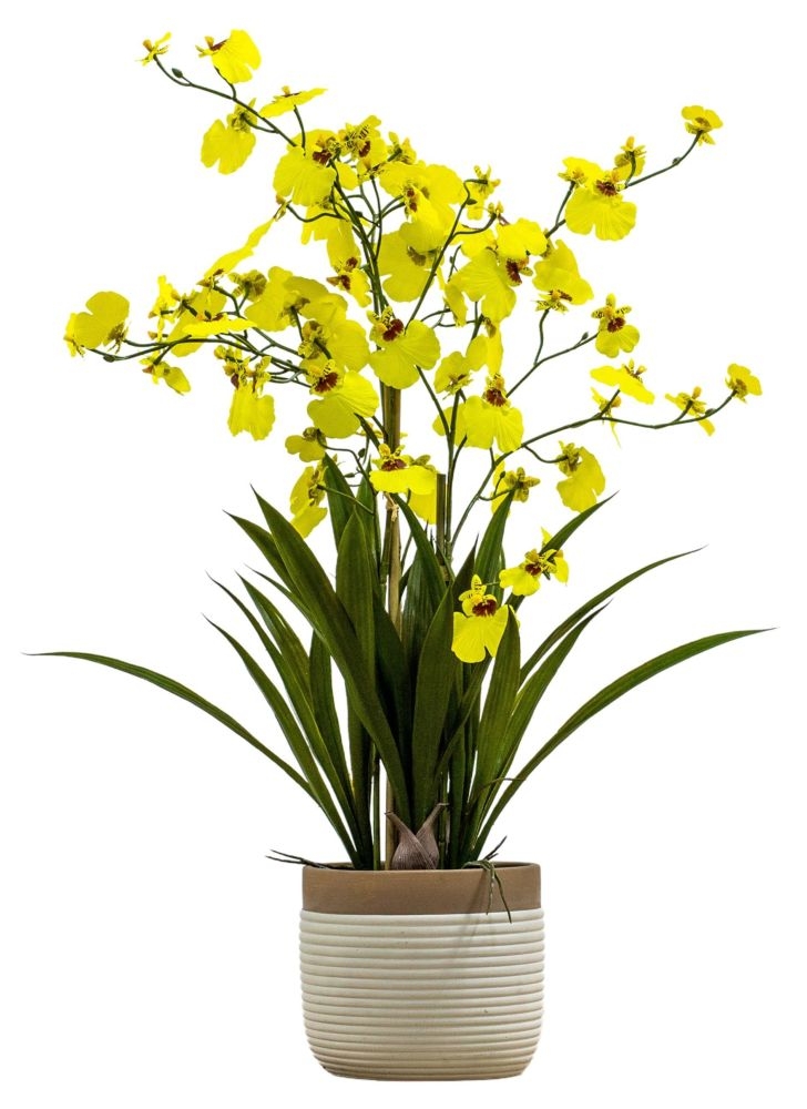 Large Oncidium Orchid Artificial Potted Plant