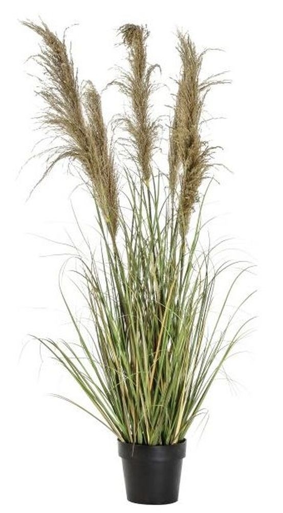 Pampas Grass With Head Rustic Artificial Potted Plant
