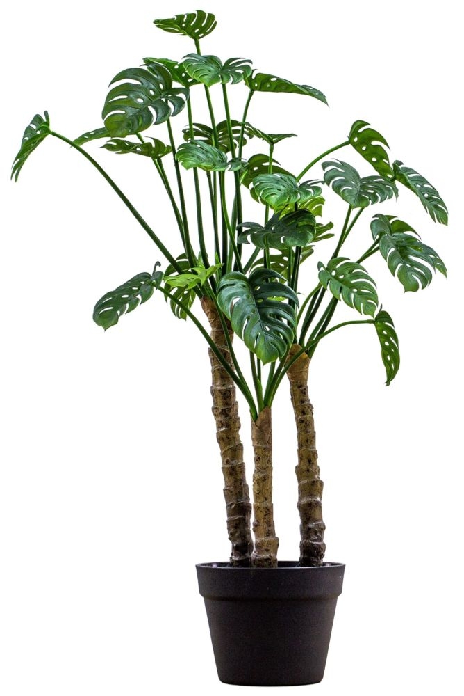 Large Green Monstera Artificial Potted Plant