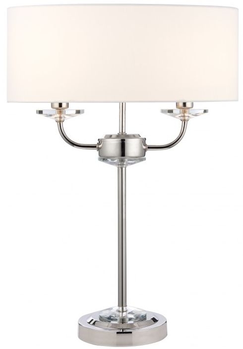 Jansen Bright Nickel Table Lamp