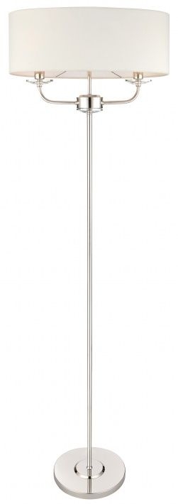 Jansen Bright Nickel Floor Lamp