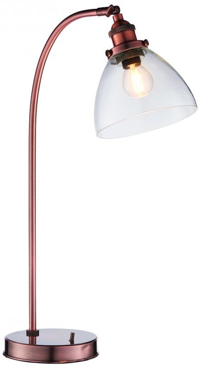 Danville Aged Copper Table Lamp