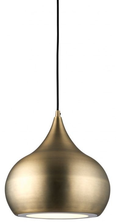 Lily Antique Brass Pendant Light