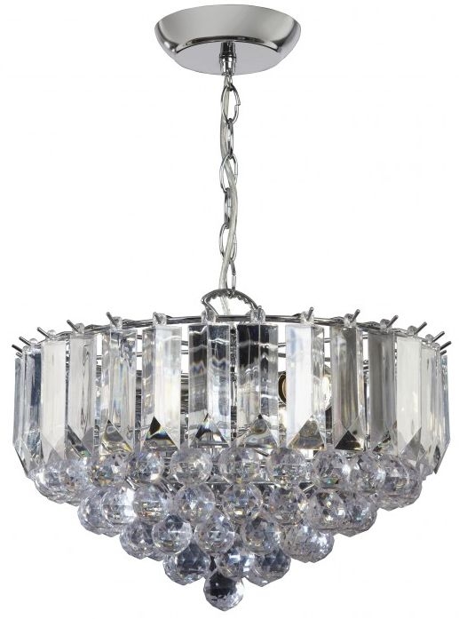 Lennon 3 Chrome Large Pendant Light