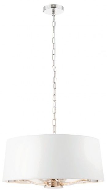 Annie 1 Bright Nickel Pendant Light