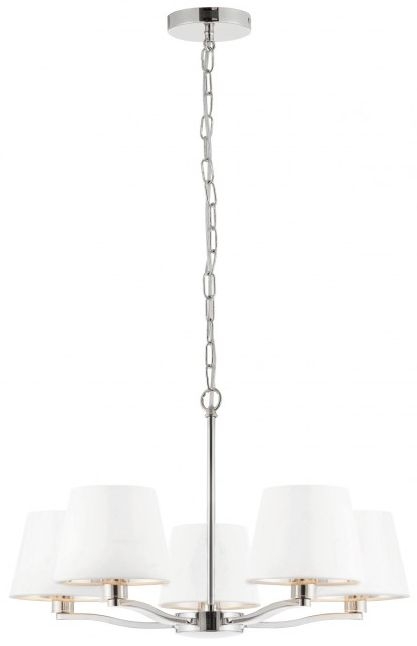 Annie 5 Bright Nickel Pendant Light