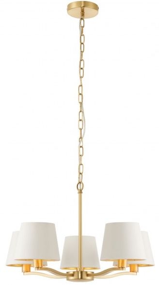 Annie 5 Brushed Gold Pendant Light