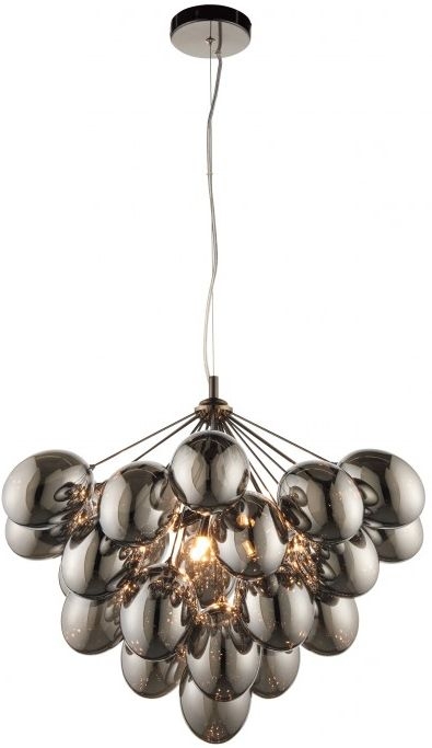 Aleena 6 Black Chrome Pendant Light