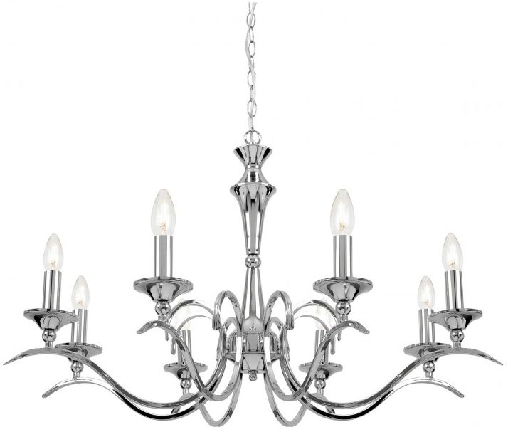 Eden 8 Chrome Pendant Light