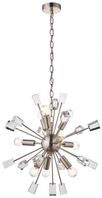 Annabelle 9 Nickel Pendant Light