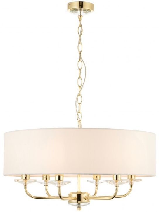 Maeve 6 Brass Pendant Light