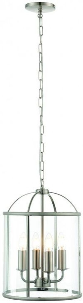 Kaitlyn Satin Nickel 4 Pendant Light