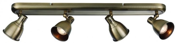 Genesis 4 Antique Brass Ceiling Light