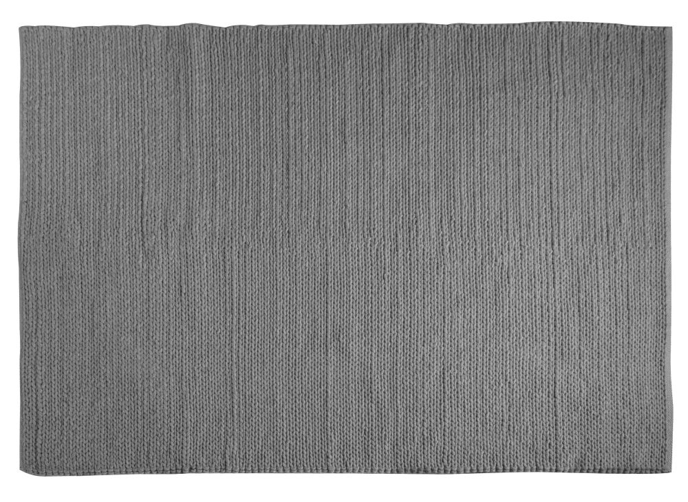 Ida Pitloomed Knit Effect Grey Rug 230cm X 160cm