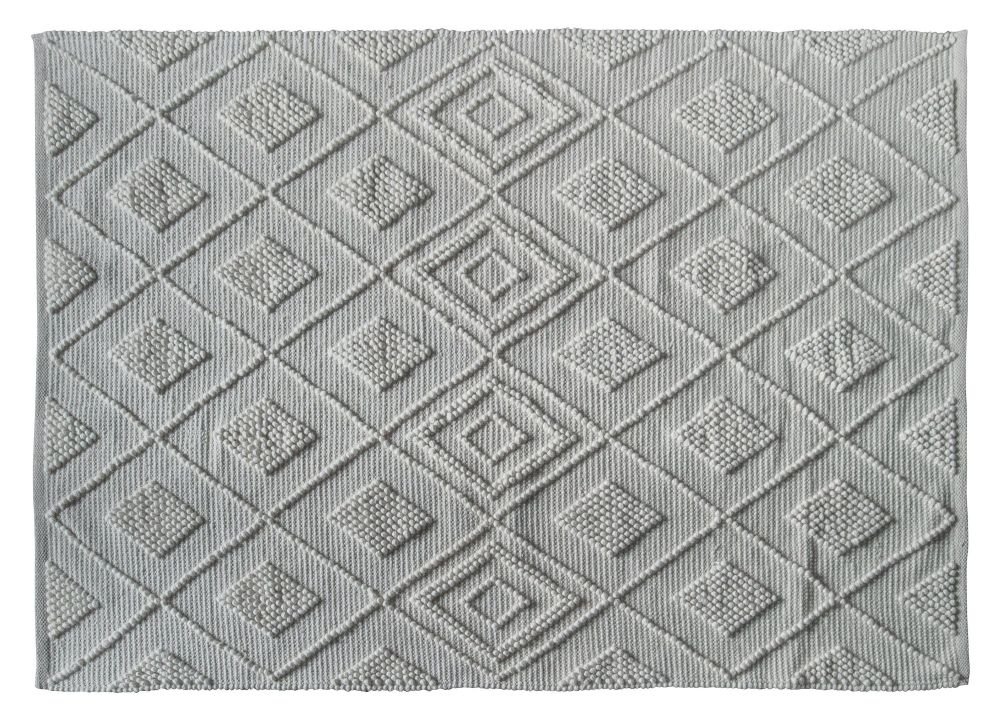 Somer Bohemian Style Subtle Diamond Cream Rug 170cm X 120cm