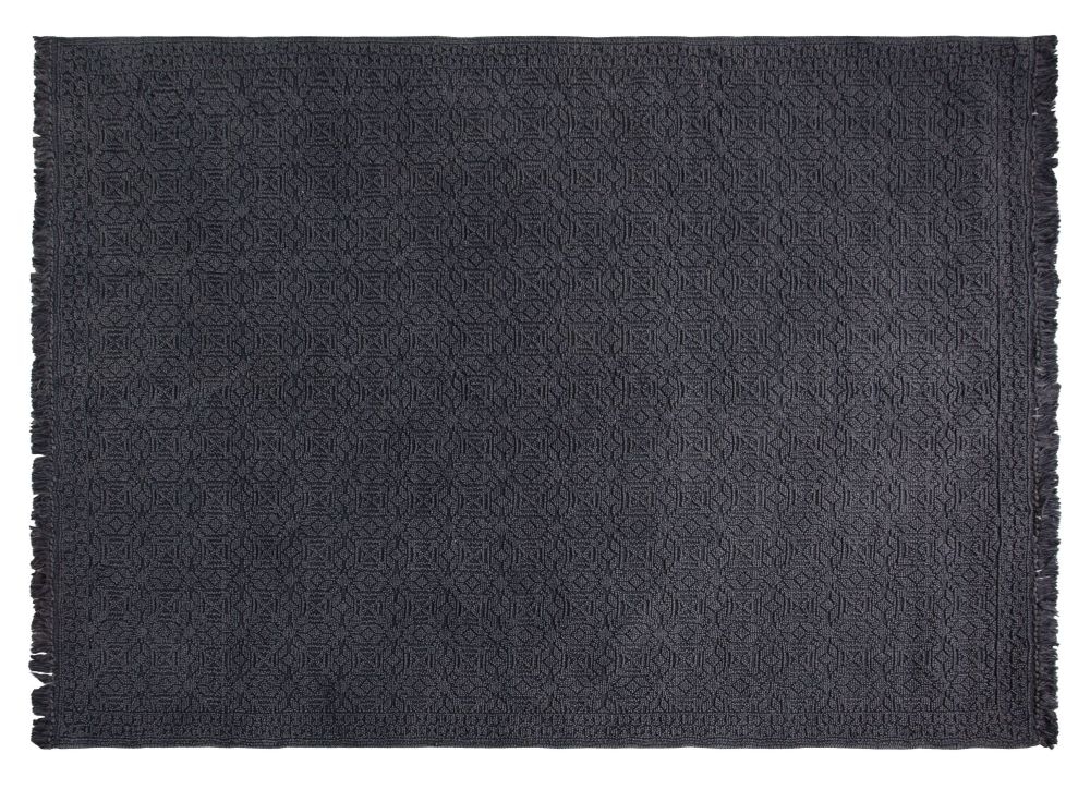 Wendie Charcaol Stone Washed Effect Rug 230cm X 160cm