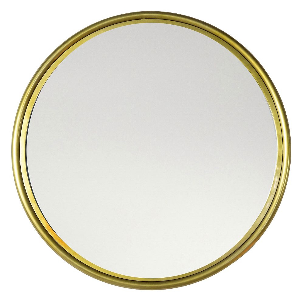 Ava Brass Large Round Wall Mirror 100cm X 100cm