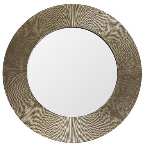 Charlotte Antique Brass Small Round Mirror 655cm X 655cm